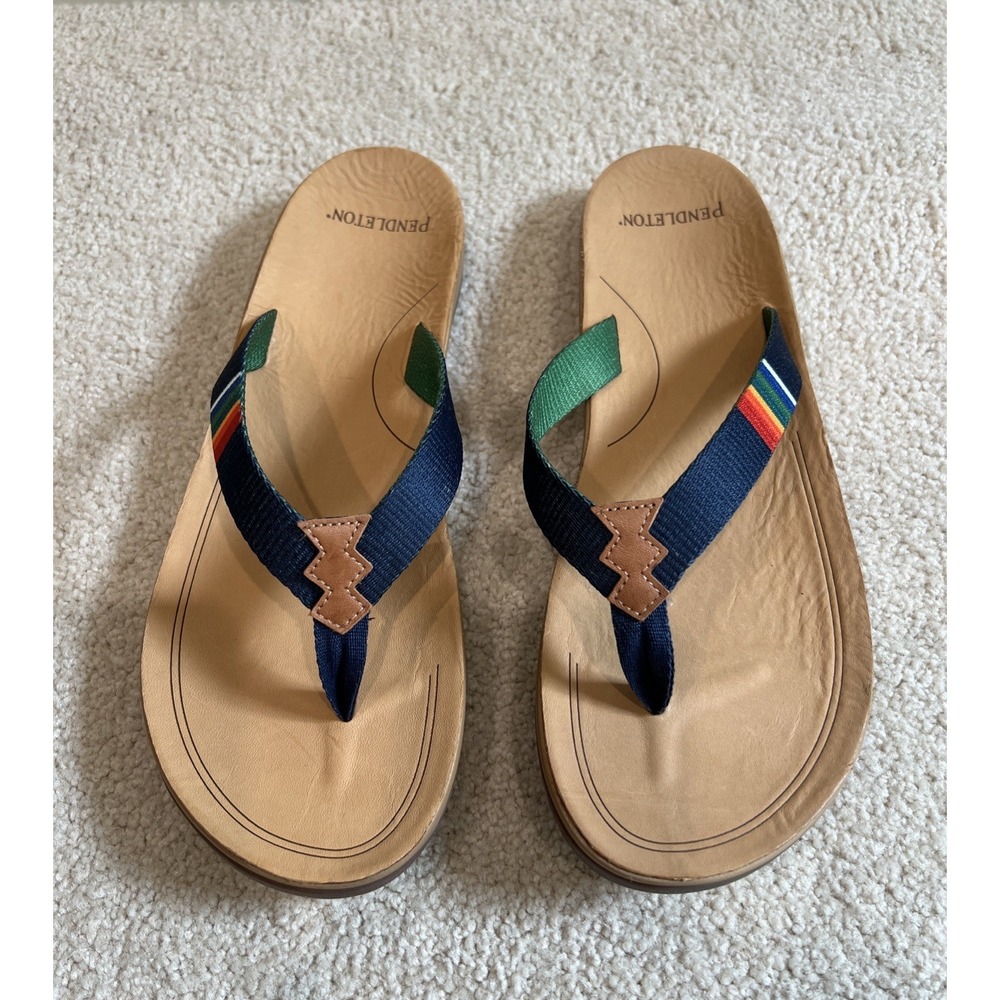 Pendleton Womens Crater Lake Thong Sandals Flip Flop Size 10 Aztec Southwest